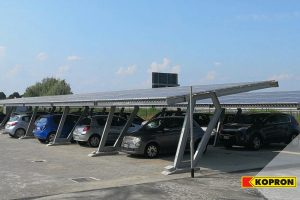 pensiline fotovoltaiche per auto