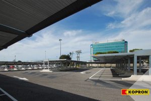 pensiline per parcheggi kopron aeroporto roma