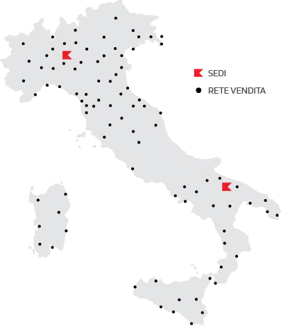 mappa sedi italia